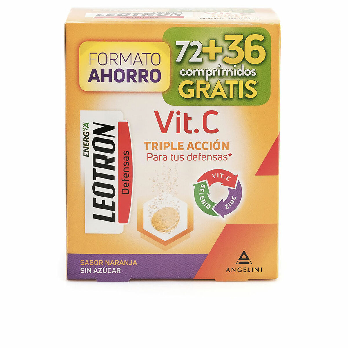 Ravintolisä Leotron Vitamina C C-vitamiini 108 osaa